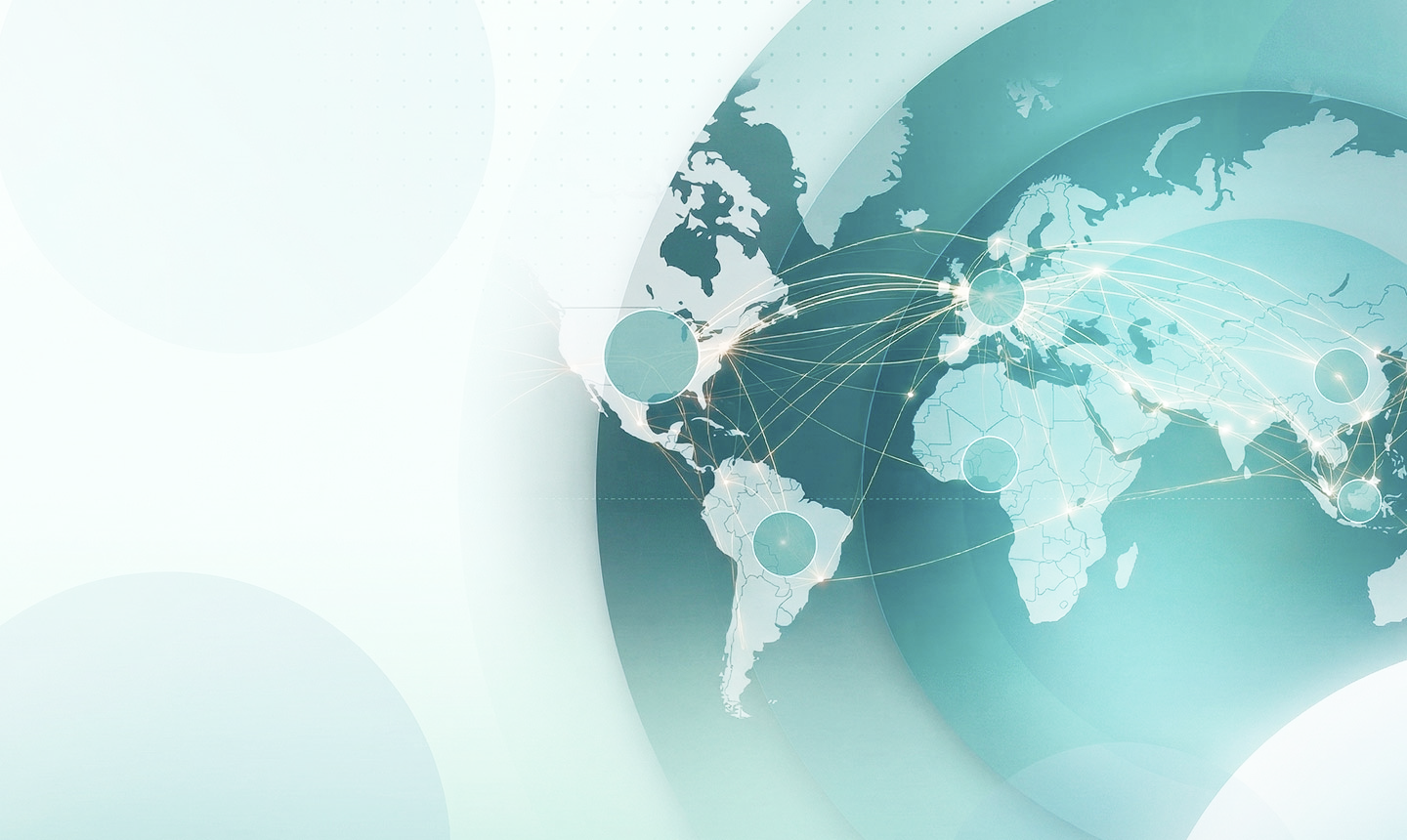 Mapa global de conexiones comerciales